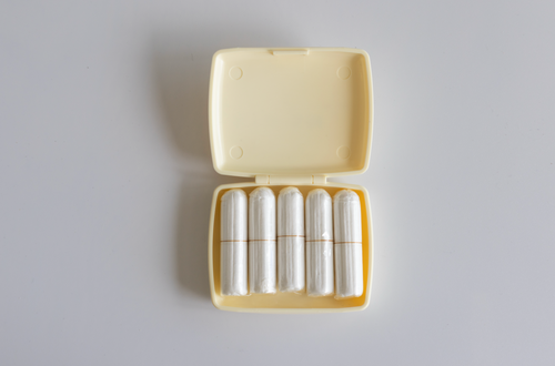 Tampon Case Soft Yellow